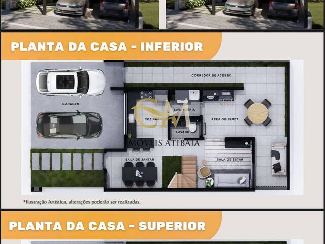 #1381 - Casa em condomínio para Venda em Atibaia - SP - 3