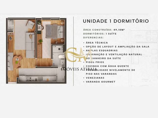 #1476 - Apartamento para Venda em Atibaia - SP - 2