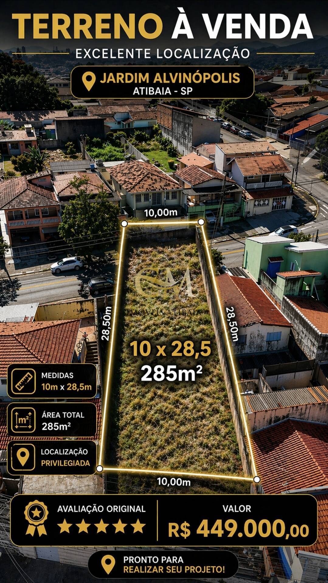 Terreno, 285 m² - Foto 1