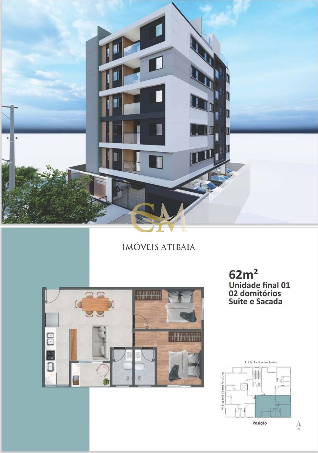 Apartamento, 2 quartos, 62 m² - Foto 3