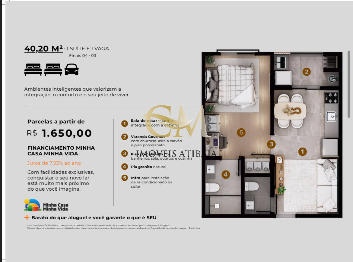 Apartamento, 2 quartos, 62 m² - Foto 10