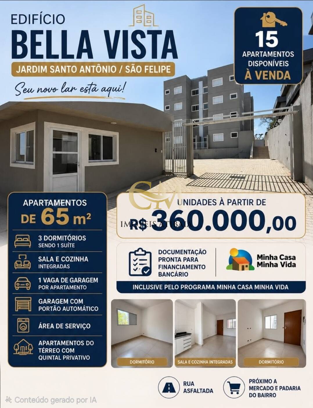Apartamento, 3 quartos, 65 m² - Foto 1