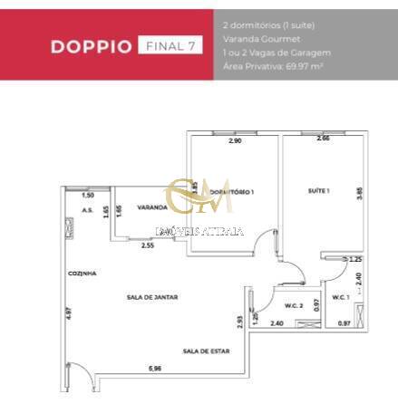Apartamento, 2 quartos, 69 m² - Foto 8